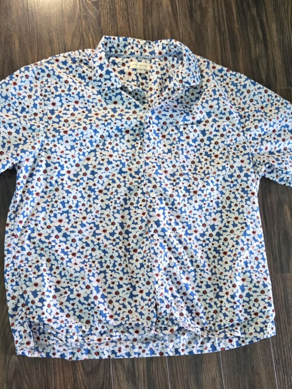 FREE ASSEMBLY 100% Cotton Floral Hawaiian Style Shirt SIZE XXL